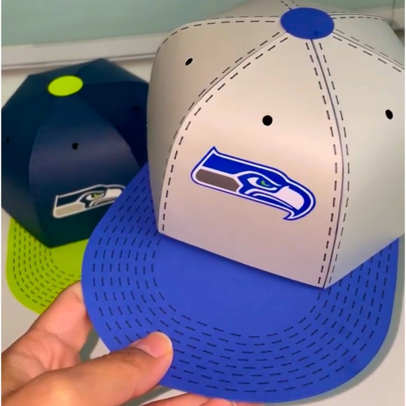 Handmade cardstock baseball caps - Picture 11 of 11